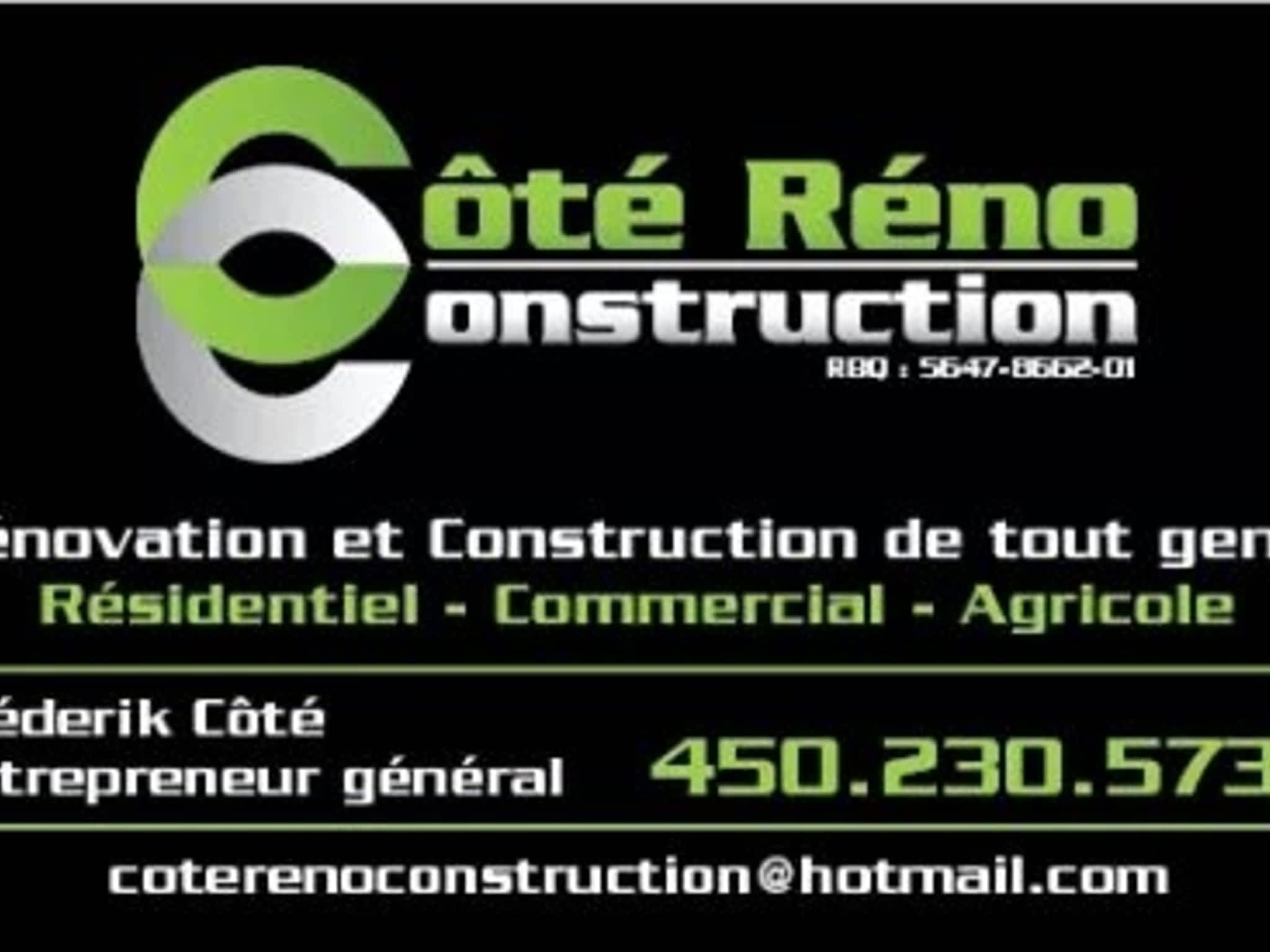 photo Côté Réno Construction