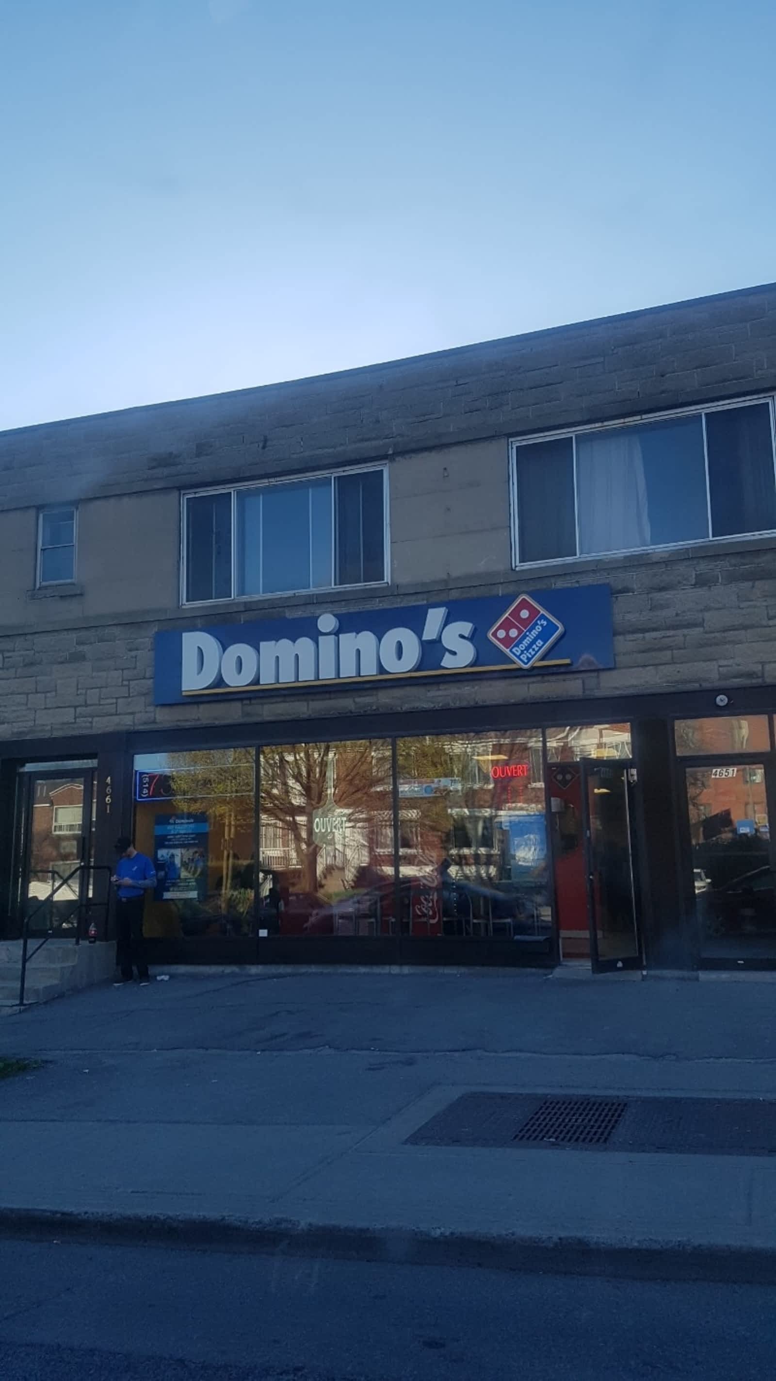 Domino's Pizza Menu, Horaire et Prix 4655 avenue Van Horne