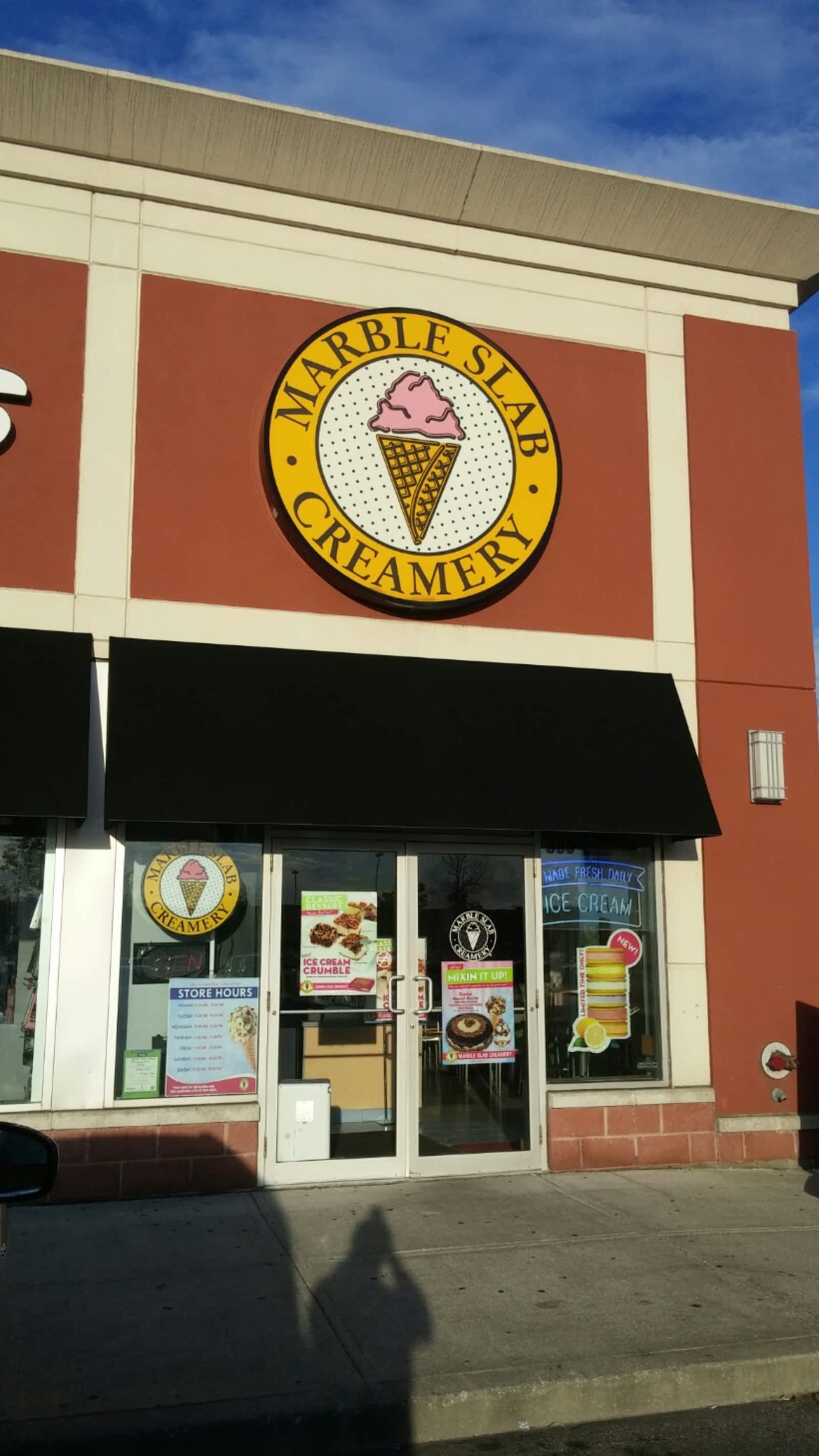 Marble Slab Creamery Opening Hours 1445 Harmony Rd N, Oshawa, ON