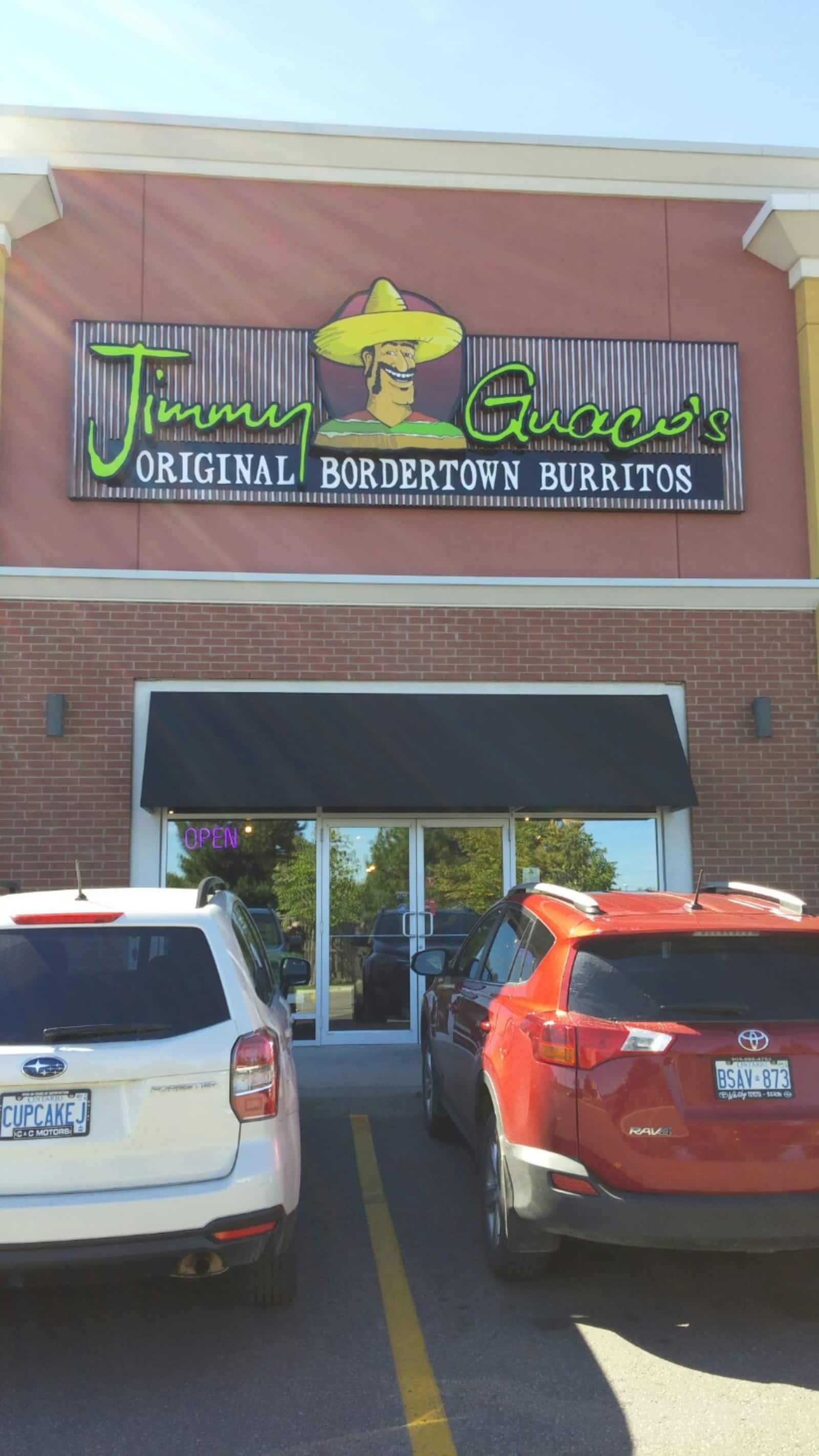 Jimmy Guacos Bordertown Burritos Opening Hours 4099 Baldwin St S, Whitby, ON