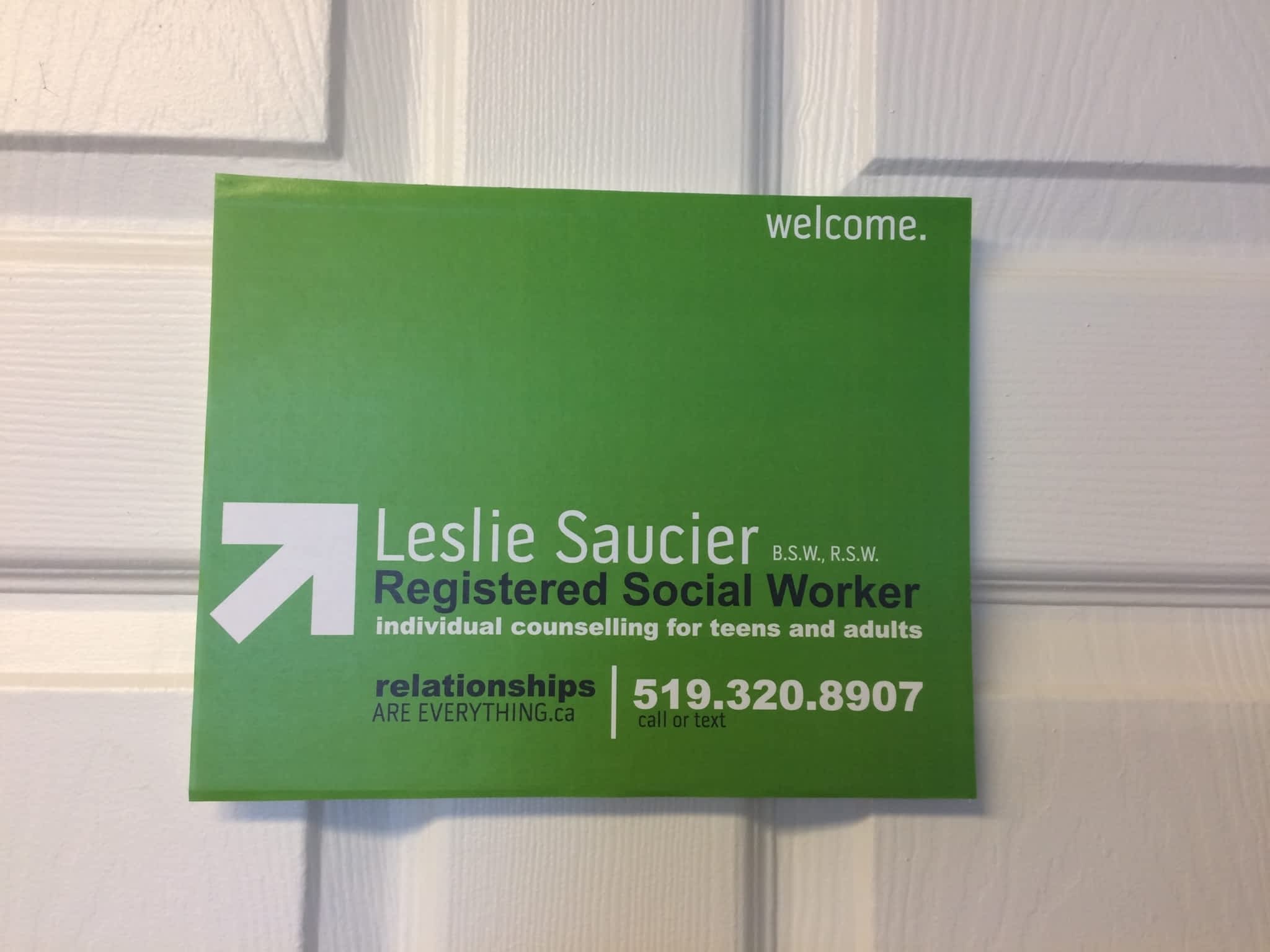 photo Leslie Saucier - Registered Social Worker