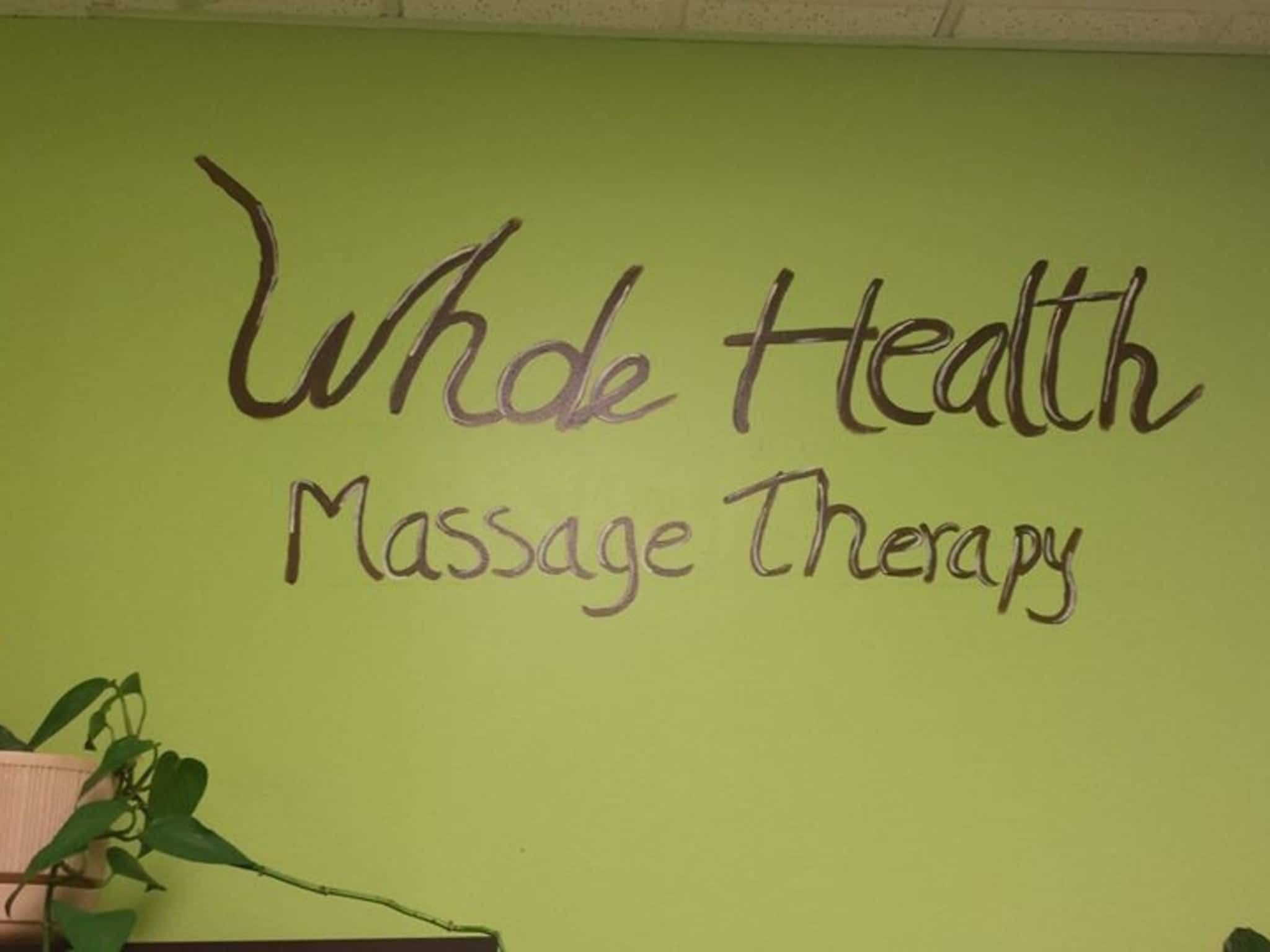 photo Whole Health Massage Therapy Regina