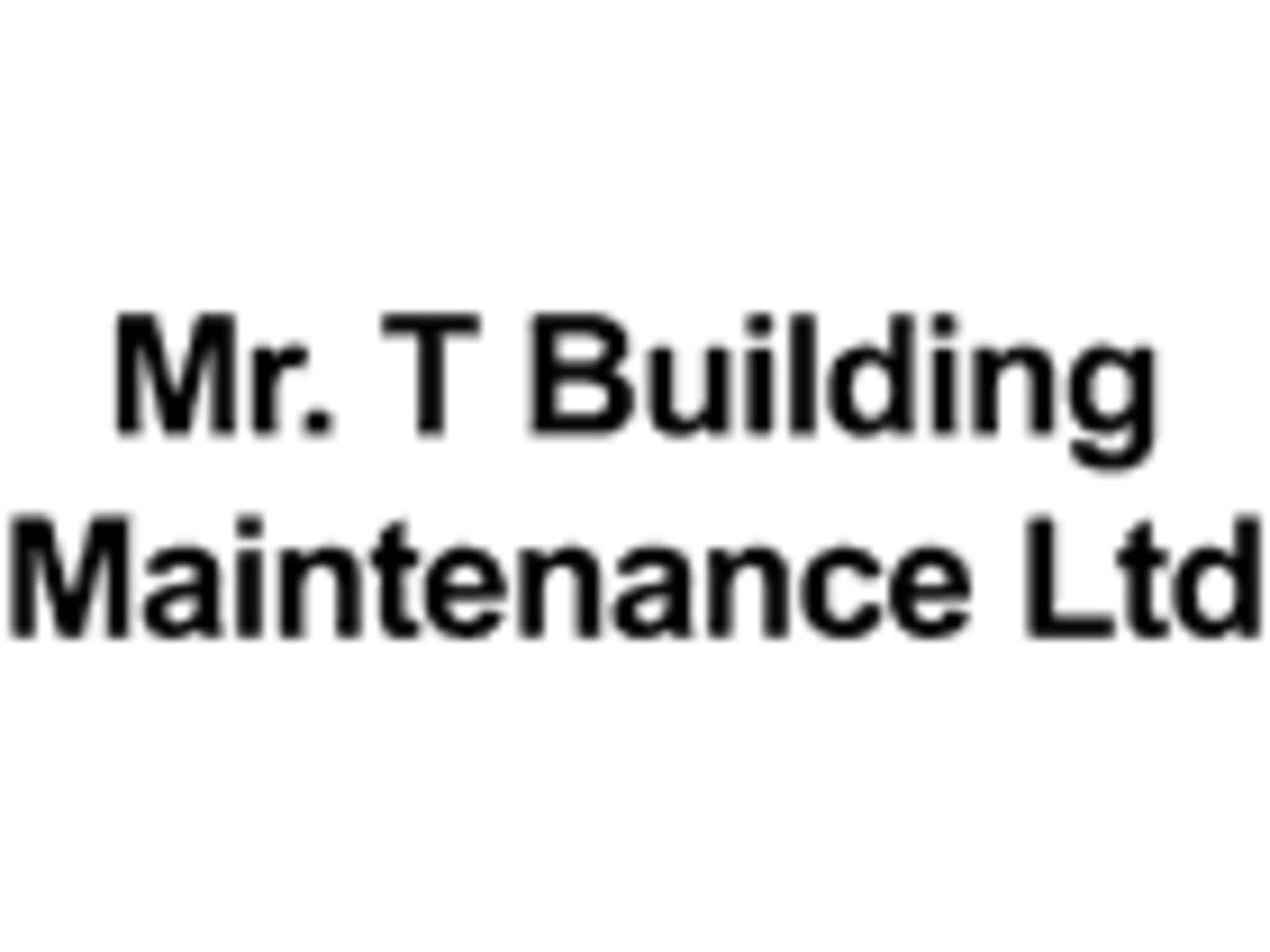 photo Mr T Building Maintenance Ltd