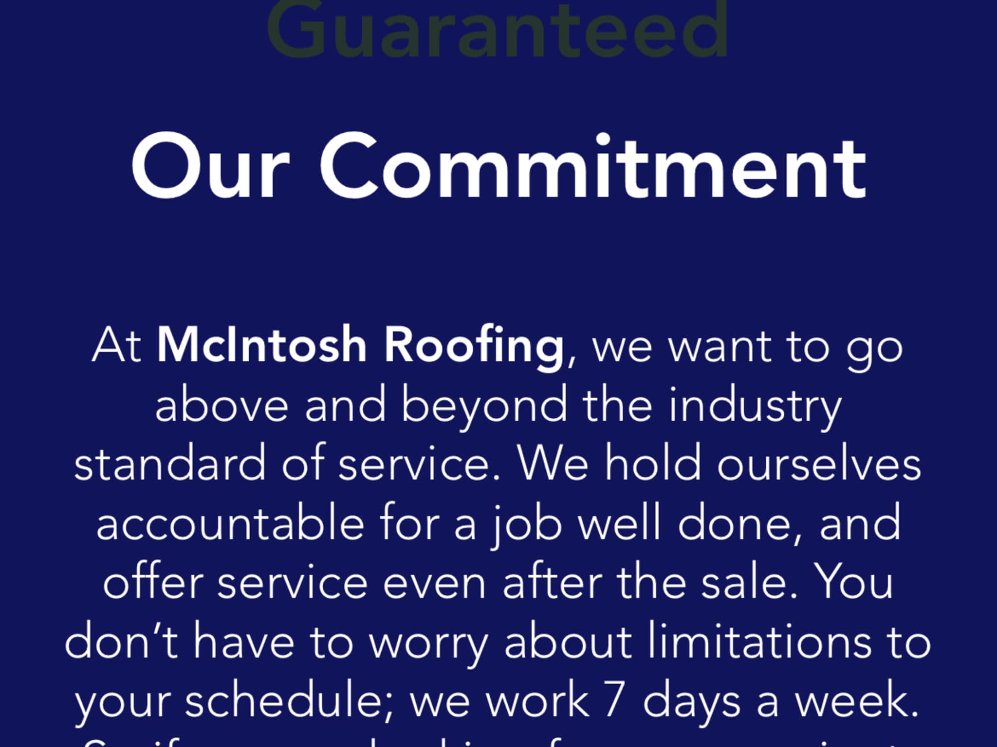 photo McIntosh Roofing