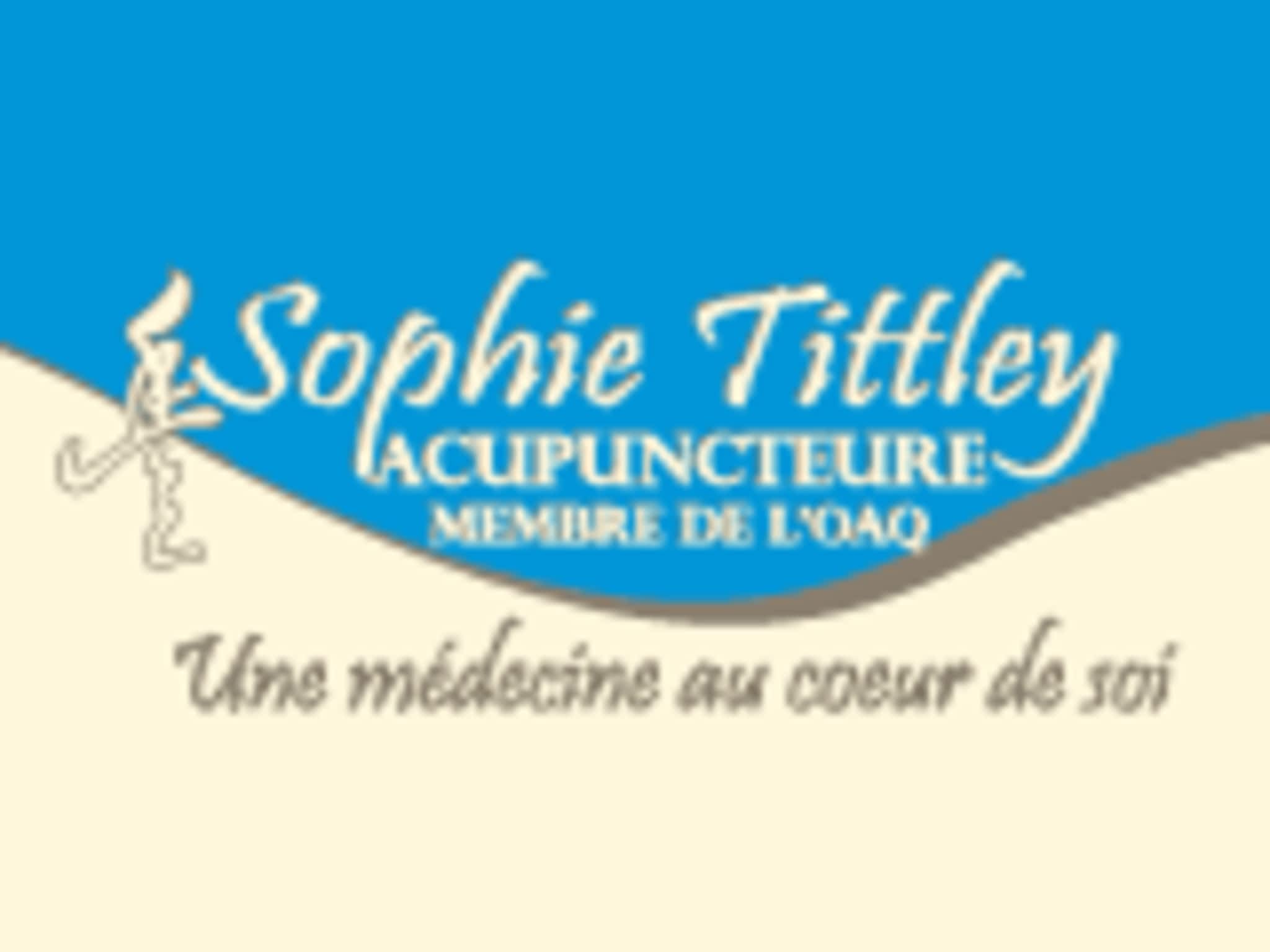 photo Acupuncteure Sophie Titley