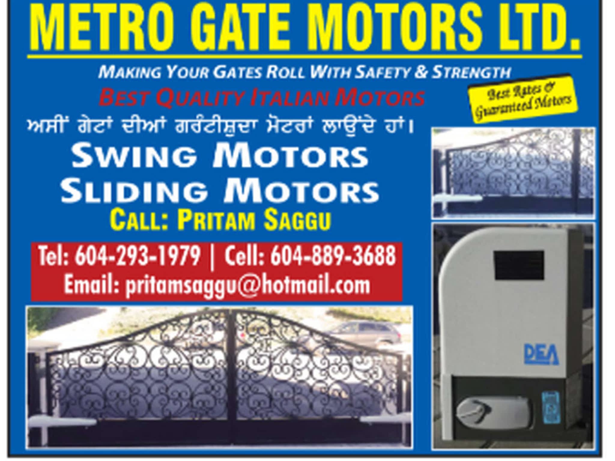 Metro Gate Motors Ltd Burnaby, BC 7812 12th Ave Canpages