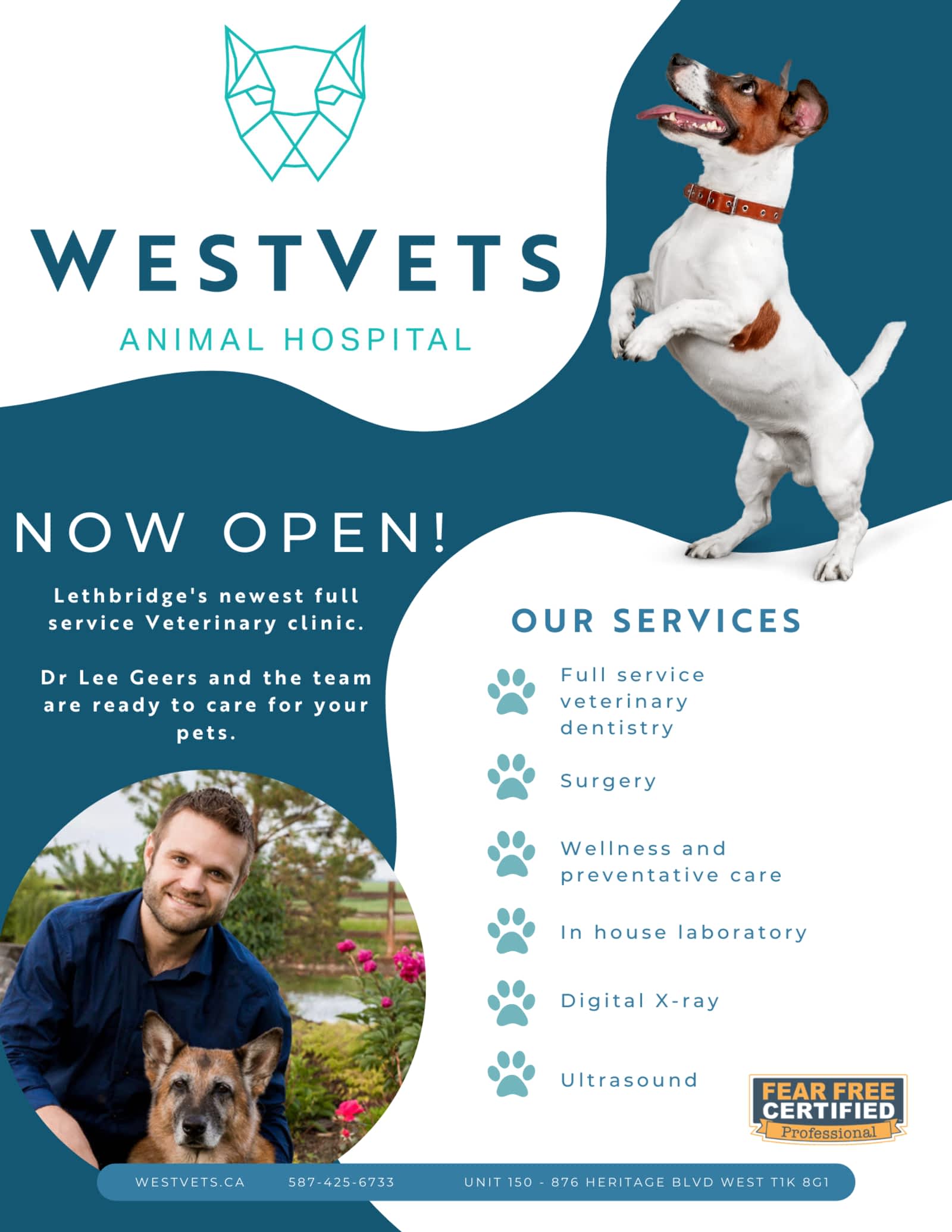 Westvets Animal Hospital - Opening Hours - 150-876 Héritage Blvd W,  Lethbridge, AB