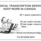 Monika's Medical Transcription - Information et soutien médicaux