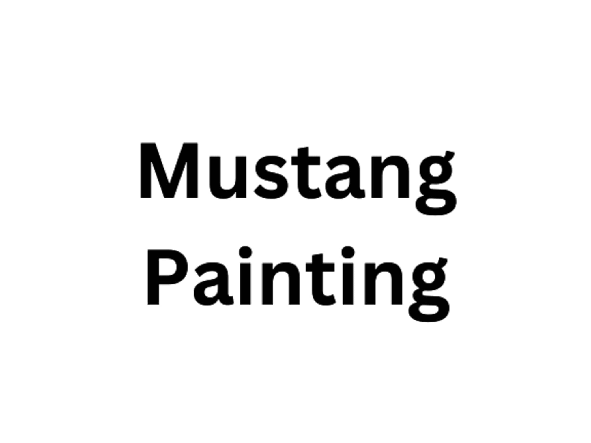 photo Mustang Painting Ltd