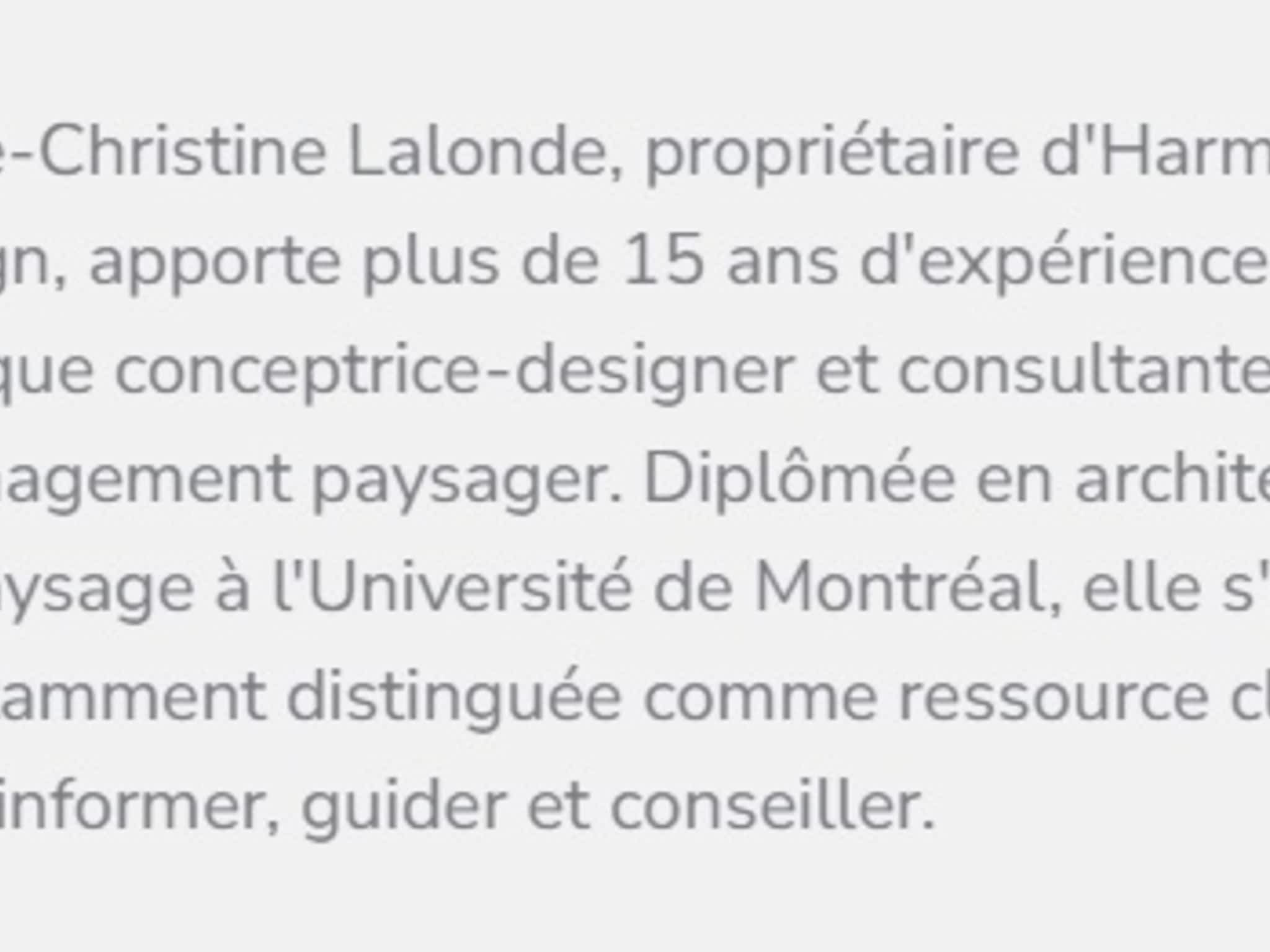 photo Harmonia -Design