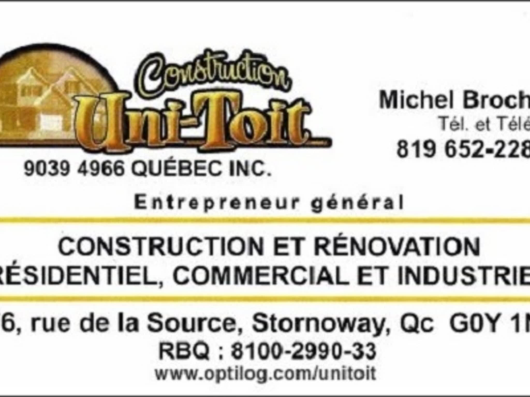 photo Construction Uni-Toit