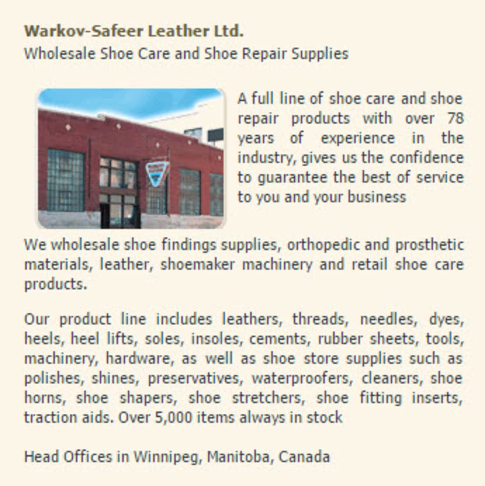 shoe repair supplies wholesale