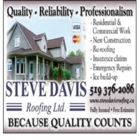 Steve Davis Roofing Ltd. - Couvreurs