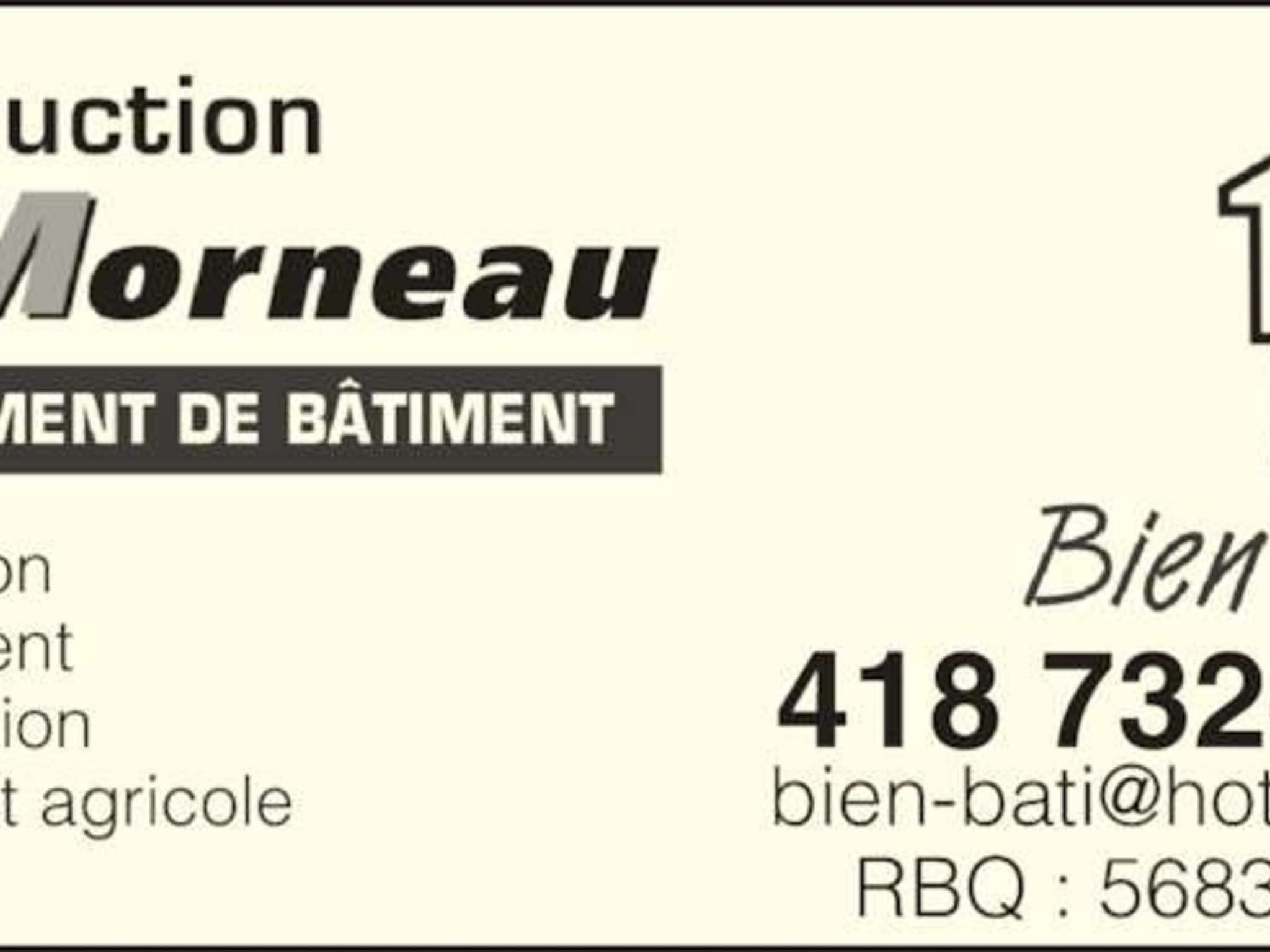 photo Construction JP Morneau