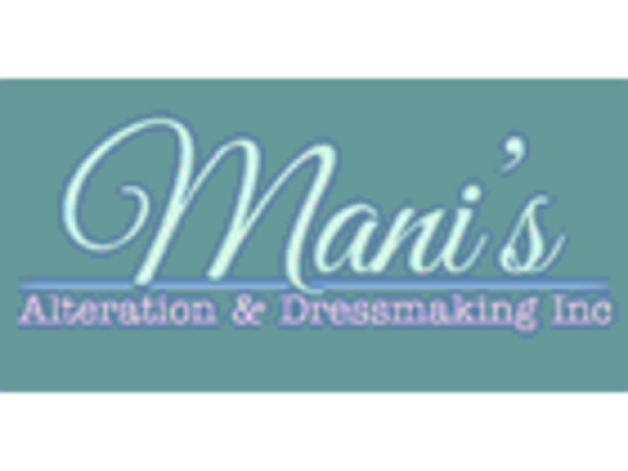 photo Mani's Alteration & Dressmaking Inc