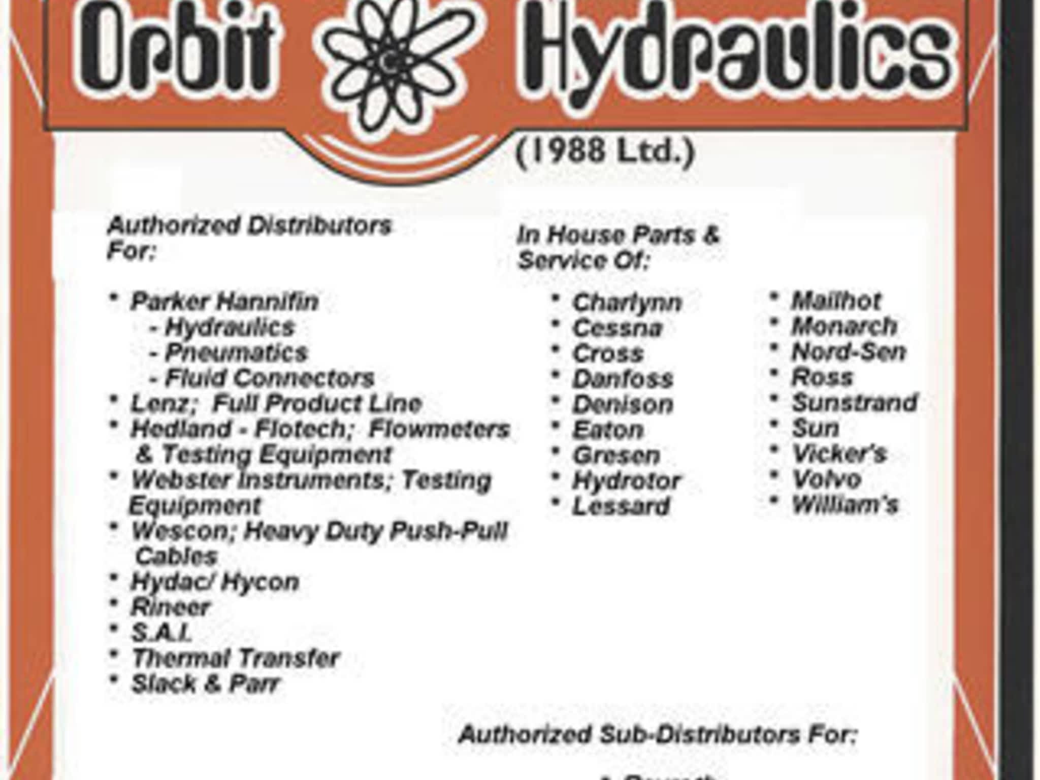 photo Orbit Hydraulics 1988 Ltd