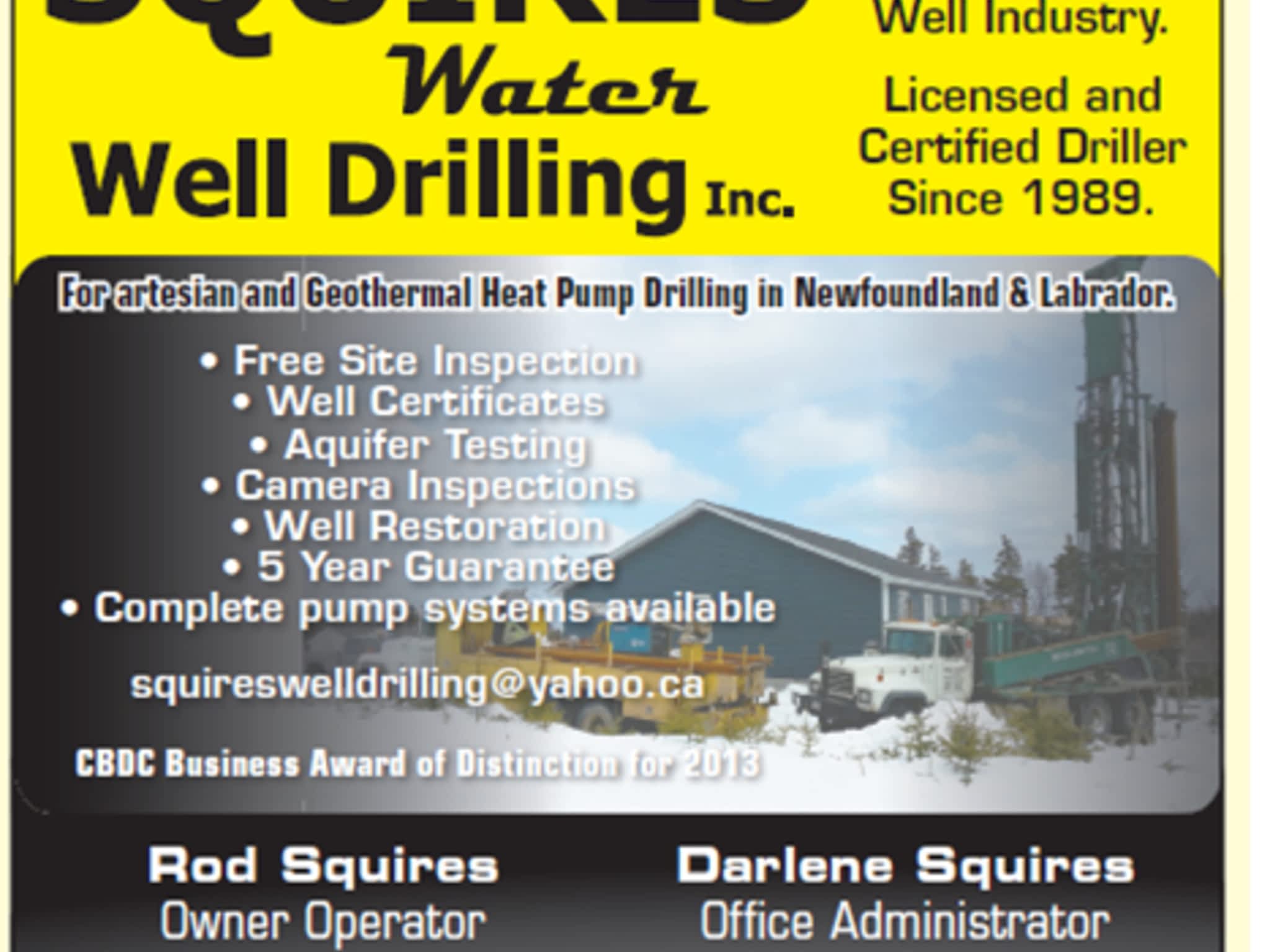 photo Squires Water Well Drilling Inc